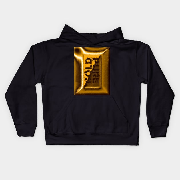 Pure Solid Gold Price Investments Kids Hoodie by PlanetMonkey